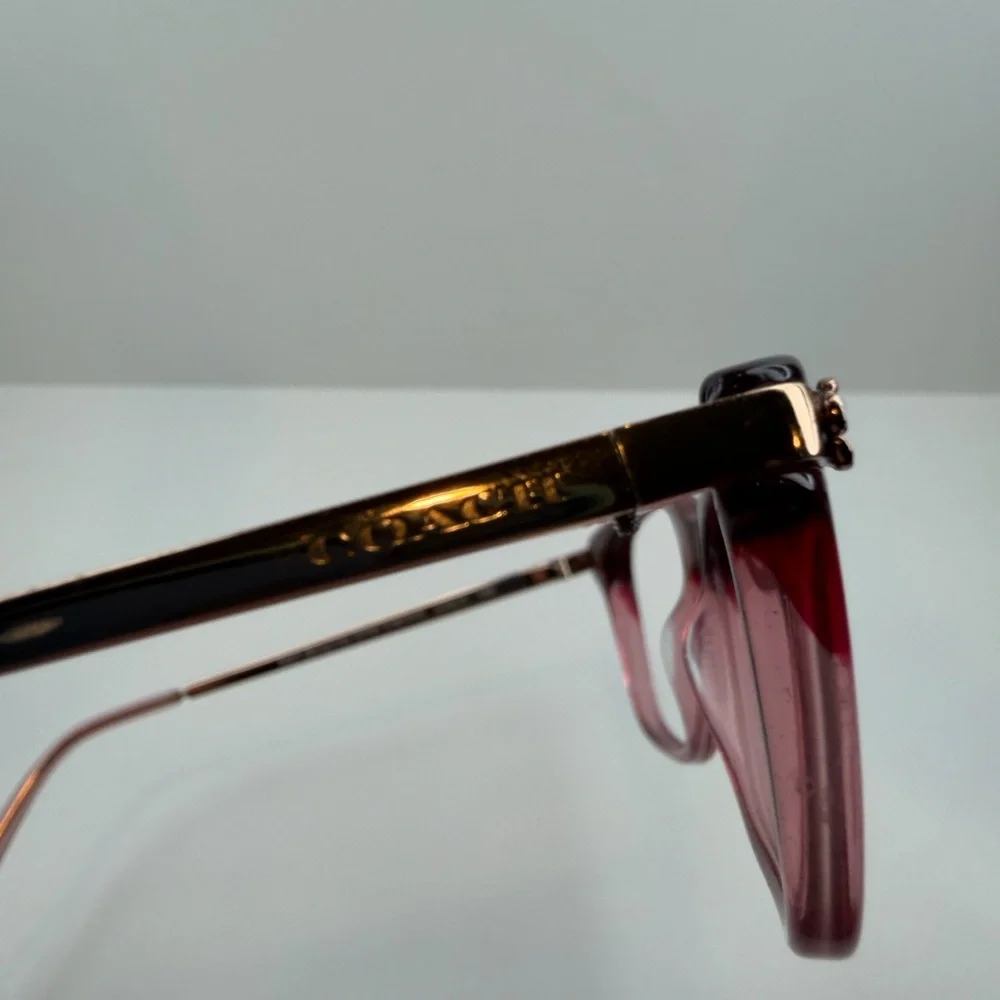 COACH GLASSES HC6142/5551 (BURGUNDY GLITTER GRADIENT) 51•17•140 COACH EYEGLASSES